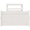 vidaXL Giroletto con Testiera senza Materasso Bianco 90x190 cm
