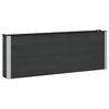 vidaXL Letto rialzato da giardino Nero 200 x 30 x 72 cm