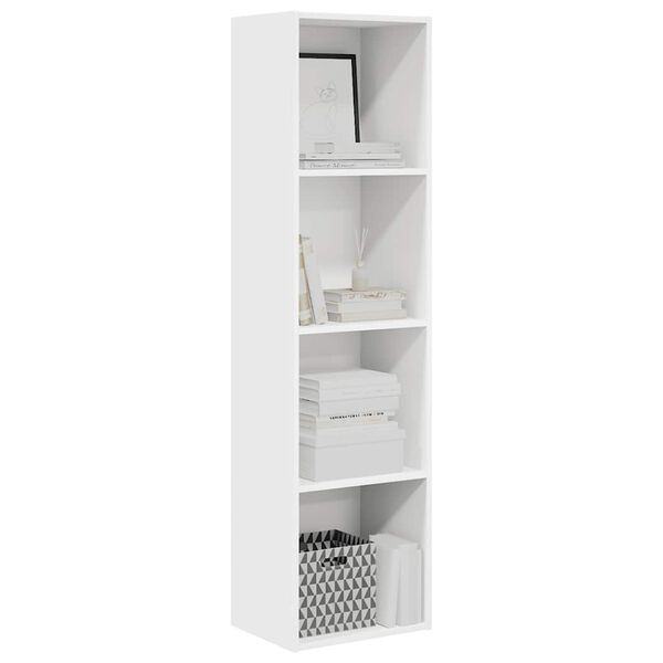 vidaXL Libreria Bianca 40x30x152 cm in Legno Multistrato