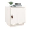 vidaXL Comodini Bianco 2 pz 40x34x45 cm in Legno Massello di Pino