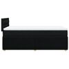 vidaXL Giroletto a Molle con Materasso Nero 100x200 cm in Tessuto