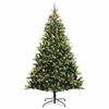 vidaXL Albero di Natale Artificiale a Cerniera con 300 LED 240 cm