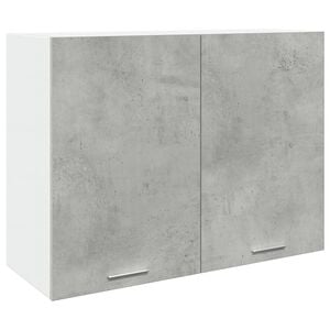 vidaXL Mobile Pensile &ldquo;Lyon&rdquo; Grigio Cemento 80x31x60 cm