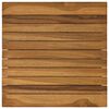 vidaXL Piano del tavolo 40 x 40 x 3,5 cm Quadrato Legno di teak solido