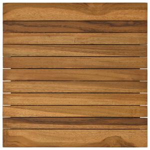 vidaXL Piano del tavolo 40 x 40 x 3,5 cm Quadrato Legno di teak solido