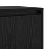 vidaXL Credenza 2 pcs Rovere Nero 70 x 41 x 75 cm Legno multistrato