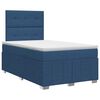 vidaXL Letto box spring con materasso Blu 120 x 190 cm Tessuto