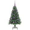 vidaXL Albero di Natale artificiale con 150 LED Verde 120 cm