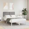 vidaXL Letto con Testiera Rivestita Grigio chiaro 120 x 200 cm