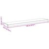 vidaXL Scaffali a Parete 2 pz Grigi 120x23,5x3,8 cm in MDF
