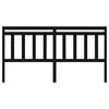 vidaXL Testiera per Letto Nera 186x4x100 cm in Legno Massello di Pino