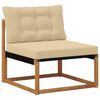 vidaXL Set di divani da esterno con cuscino 21 pcs Naturale e Beige