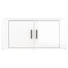 vidaXL Tavolino da Salotto Bianco Lucido 80x50x36cm Legno Multistrato