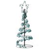 vidaXL Albero di Natale a LED con Palline 80 LED Bianco Caldo 120 cm