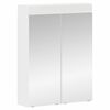vidaXL Mobiletto per specchio da bagno TULUM Bianco 60 x 16,5 x 78 cm