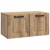 vidaXL Mobile Porta TV da Muro Rovere Artigianale 59,5 x 31 x 30 cm