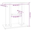 vidaXL Supporto per Acquario 60x30x60 cm in Legno Multistrato