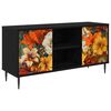 vidaXL Mobile TV GENNEP 102 x 33 x 51 cm Rovere Nero