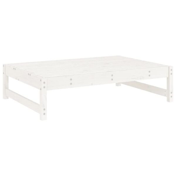 vidaXL Set Salotto da Giardino 5 pz Bianco in Legno Massello di Pino
