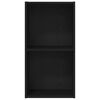 vidaXL Libreria Rovere Nero 40 x 30 x 77 cm Legno multistrato