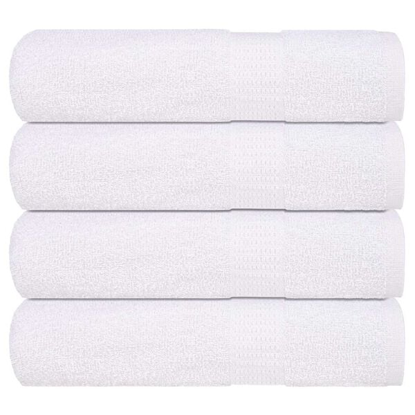 vidaXL Asciugamani FROGN 4 pz Bianco 50x100 cm 360 g/m&sup2;