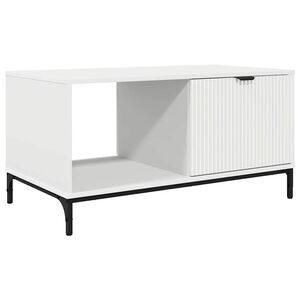 vidaXL Tavolino da salotto Bianco 90 x 49 x 46 cm Legno multistrato
