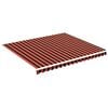 vidaXL Tessuto di ricambio Tenda da Sole Arancione e Marrone 400x350cm
