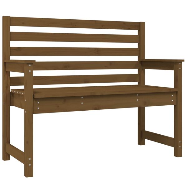 vidaXL Panca da Giardino Ambra 109x48x91,5 cm Legno Massello di Pino