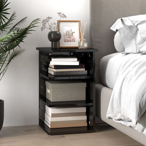 vidaXL Credenza Grigio Lucido 35x35x55 cm in Legno Multistrato