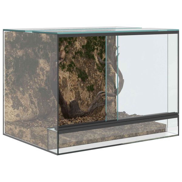 vidaXL Terrario con archiviazione Trasparente 40 x 30 x 30 cm Vetro