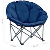 vidaXL Sedie Pieghevoli Rotonde 2 pz Blu