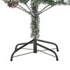 vidaXL Albero di Natale Innevato Preilluminato Pigne 225cm in PVC e PE