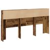 vidaXL Testiera con Contenitore Legno Antico 200x19x103,5cm Truciolato