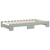 vidaXL Divano Letto Estraibile Cassetti Grigio Chiaro 100x200 Velluto