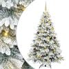 vidaXL Albero di Natale artificiale con 300 LED Bianco 180 cm PE e PVC