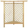 vidaXL Pergola Angolare con Panca 166x81x174 cm Legno Pino Impregnato