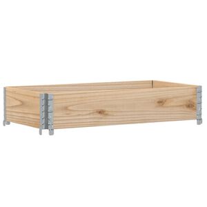 vidaXL Fioriera da Giardino 100x50 cm in Legno Massello di Pino