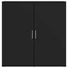 vidaXL Credenza Nera 79x38x80 cm in Legno Multistrato