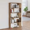 vidaXL Armadio per Libri Rovere artigianale 80 x 24 x 159 cm