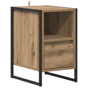 vidaXL Comodino Rovere Artigianale 39,5 x 30 x 50 cm