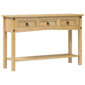 vidaXL Tavolo Consolle "Corona" 114x34,5x73 cm Legno Massello di Pino