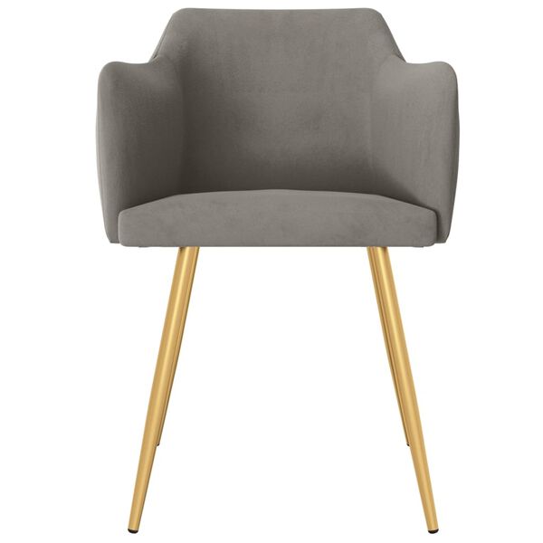 vidaXL Sedie da Pranzo 6 pz Grigio Chiaro in Velluto