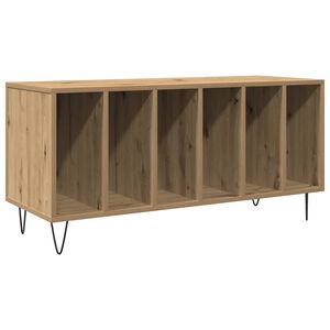 vidaXL Mobile porta vinili rovere artigianale 100 x 38 x 48 cm