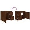 vidaXL Armadietto Bagno Rovere Marrone 65x33x60cm in Legno Multistrato