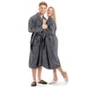 vidaXL Accappatoio di Spugna Unisex Cotone 100% Antracite S