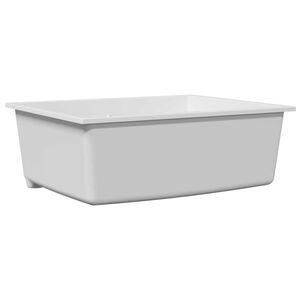 vidaXL Lavello da cucina Bianco 54 x 44 x 20 cm Granito