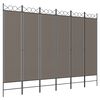 vidaXL Divisorio a 6 Pannelli Antracite 240 x 220 cm Tessuto
