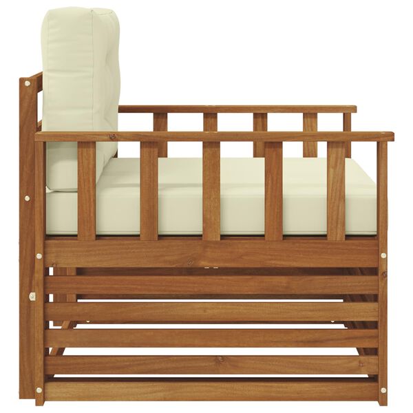 vidaXL Set di divani da esterno Legno di Acacia Massello e Poliestere