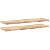 vidaXL Mensole da Parete 2 pz 120x40x4 cm Legno Acacia Non Trattato