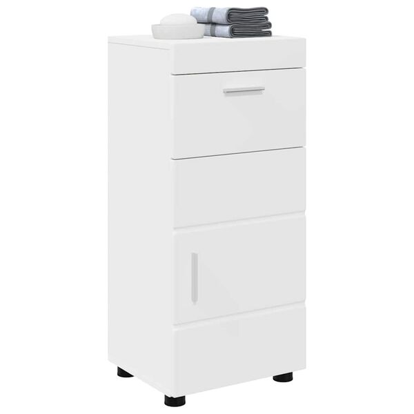 vidaXL Set di Armadi da Bagno TULUM Bianco 37 x 31,5 x 82 cm